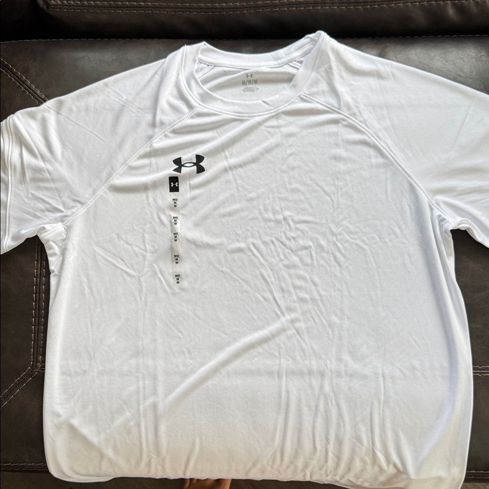 Under Armour Men's White Short Sleeve Tee
